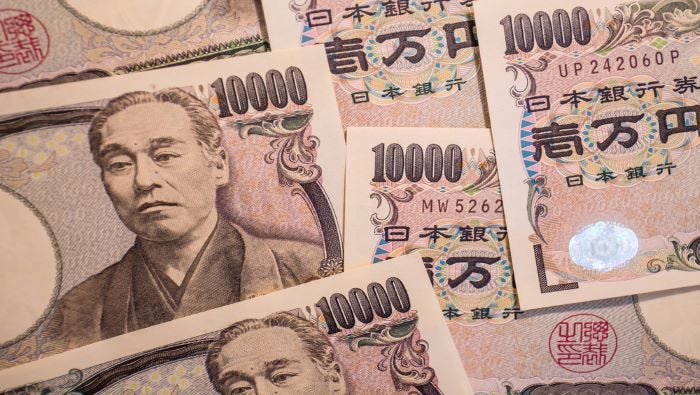 Japanese paper currency