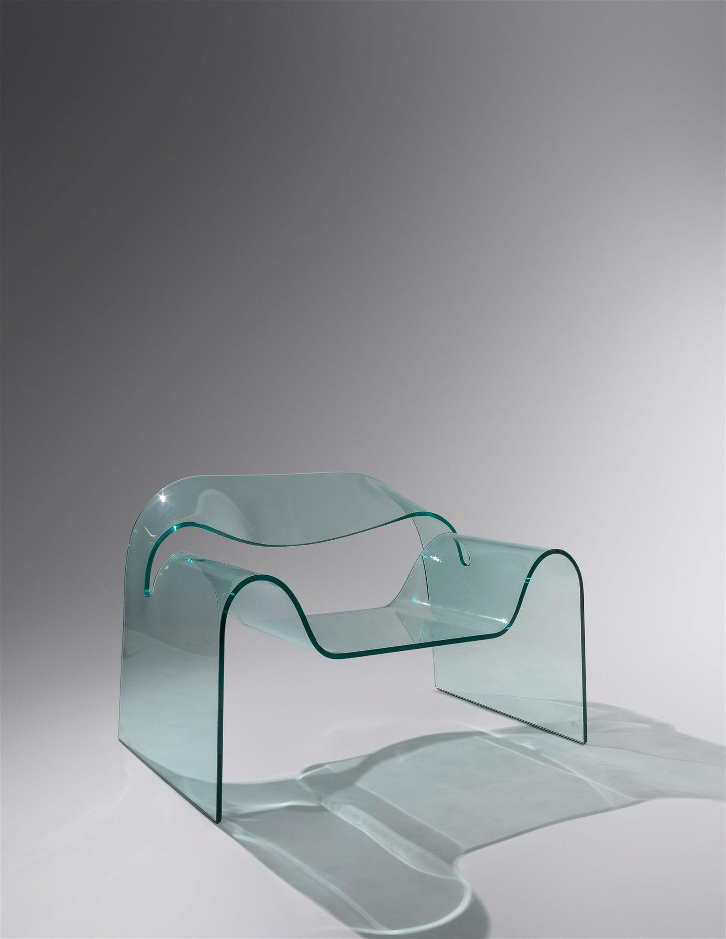 Cini Boeri (1924-2020) Ghost Lounge Chair, c. 1987 Fiam, Italy