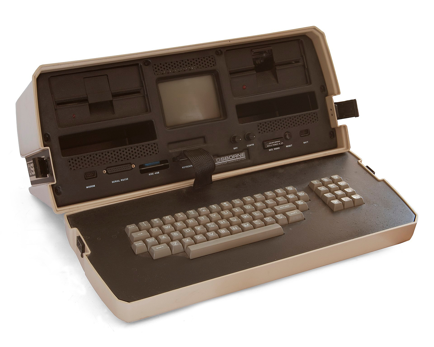 Photo of an Osborne I computer.