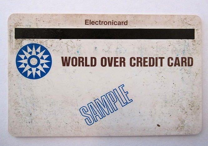 Magnetic stripe card by IBM