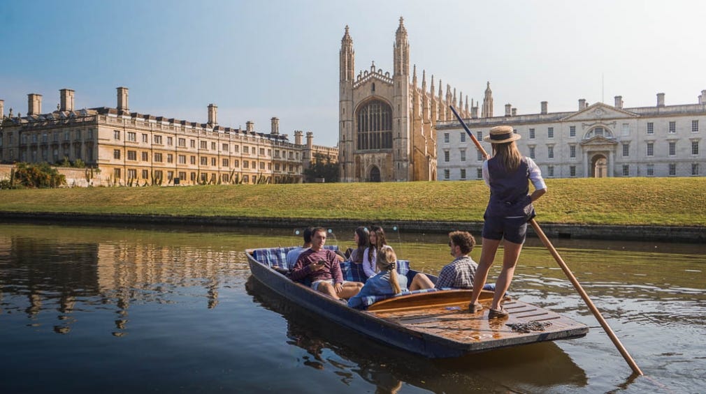 Punting Cambridge with Scudamore's