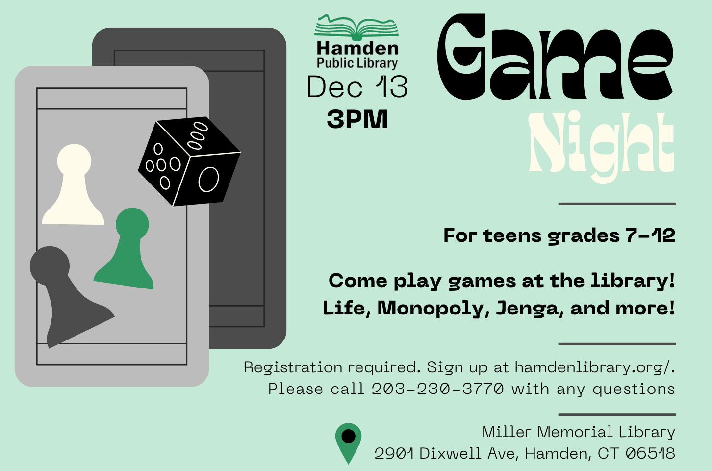 Teen Fall Program: Game Night!