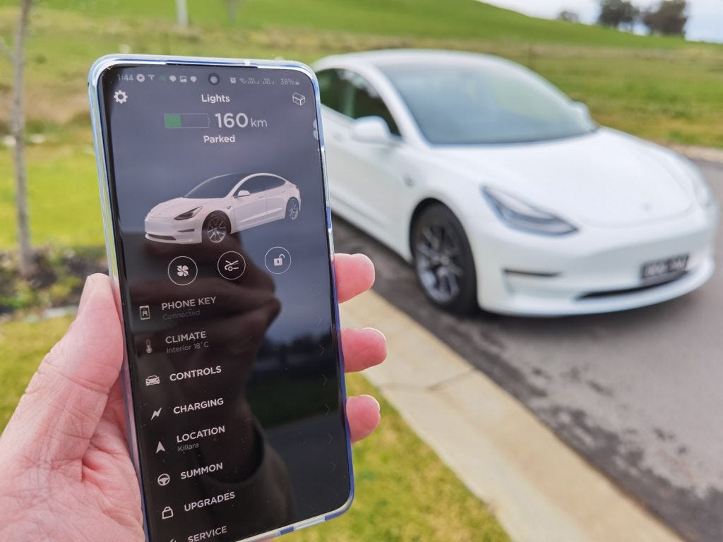 Reminder: Tesla's mobile app has an incredible list of features, years  ahead of the competition - techAU