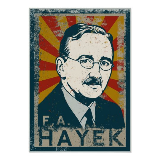 FA Hayek Poster | Zazzle.com
