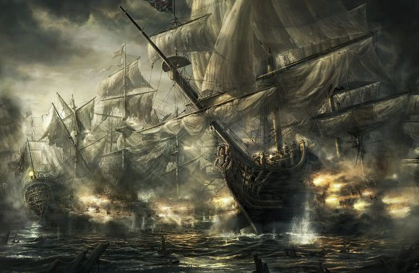 Battle Tactics on a Pirate Ship