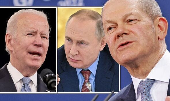 Joe Biden and Olaf Scholz on the verge of huge bust-up over Russia strategy  | Science | News | Express.co.uk