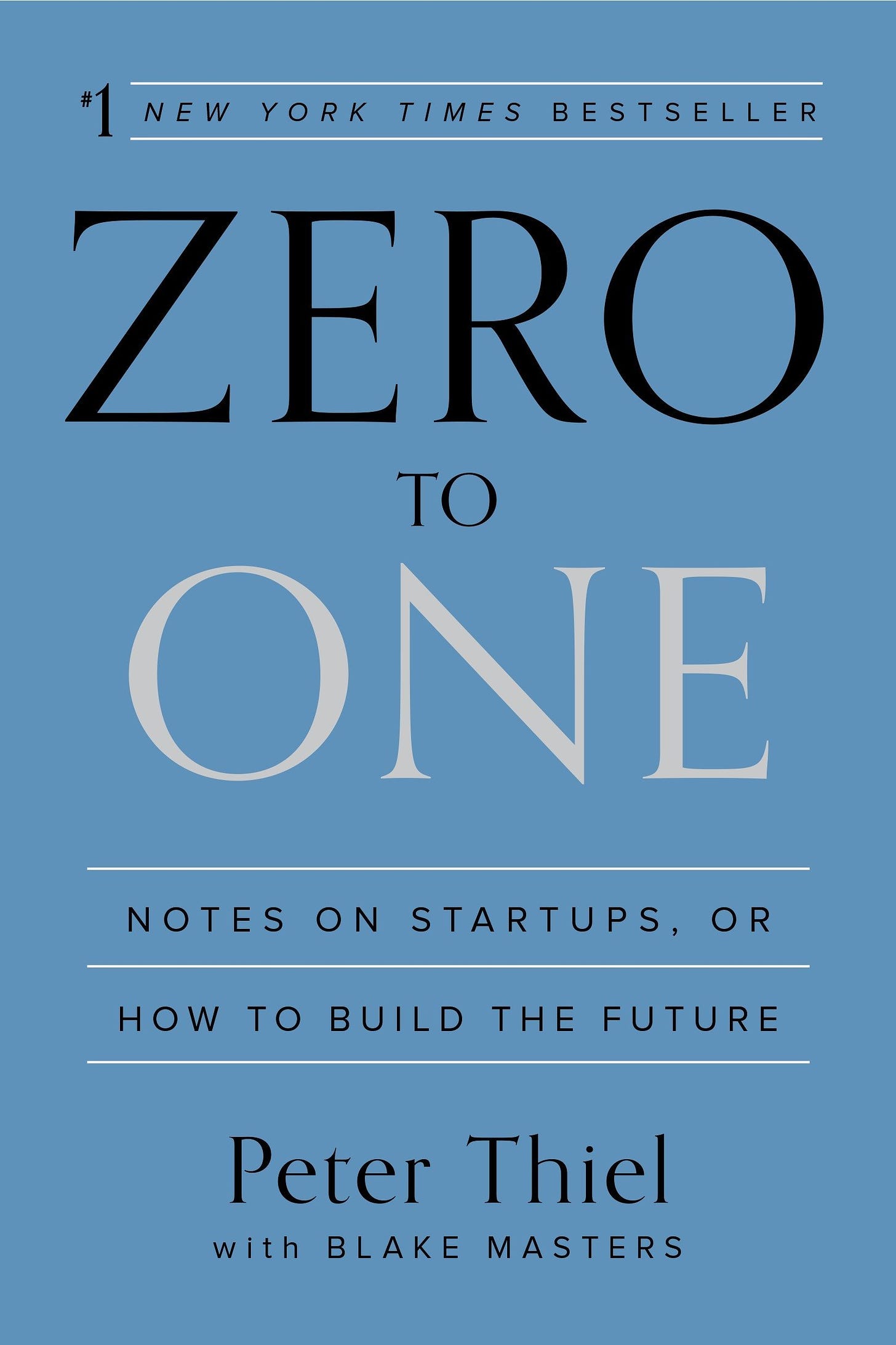 Zero to One: Notes on Startups, or How to Build the Future: Thiel, Peter,  Masters, Blake: 9780804139298: Amazon.com: Books
