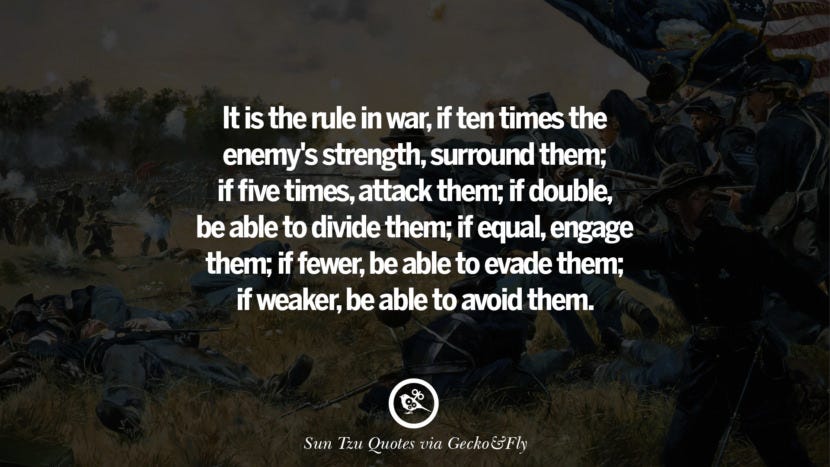 Know your enemy and know yourself and you can fight a hundred battles without disaster. Quote by Sun Tzu Art of War