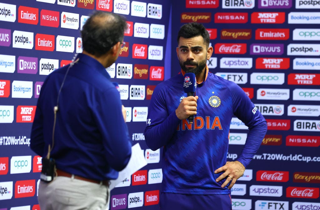 If i didn't have Virat Kohli supporting me, I don't know what