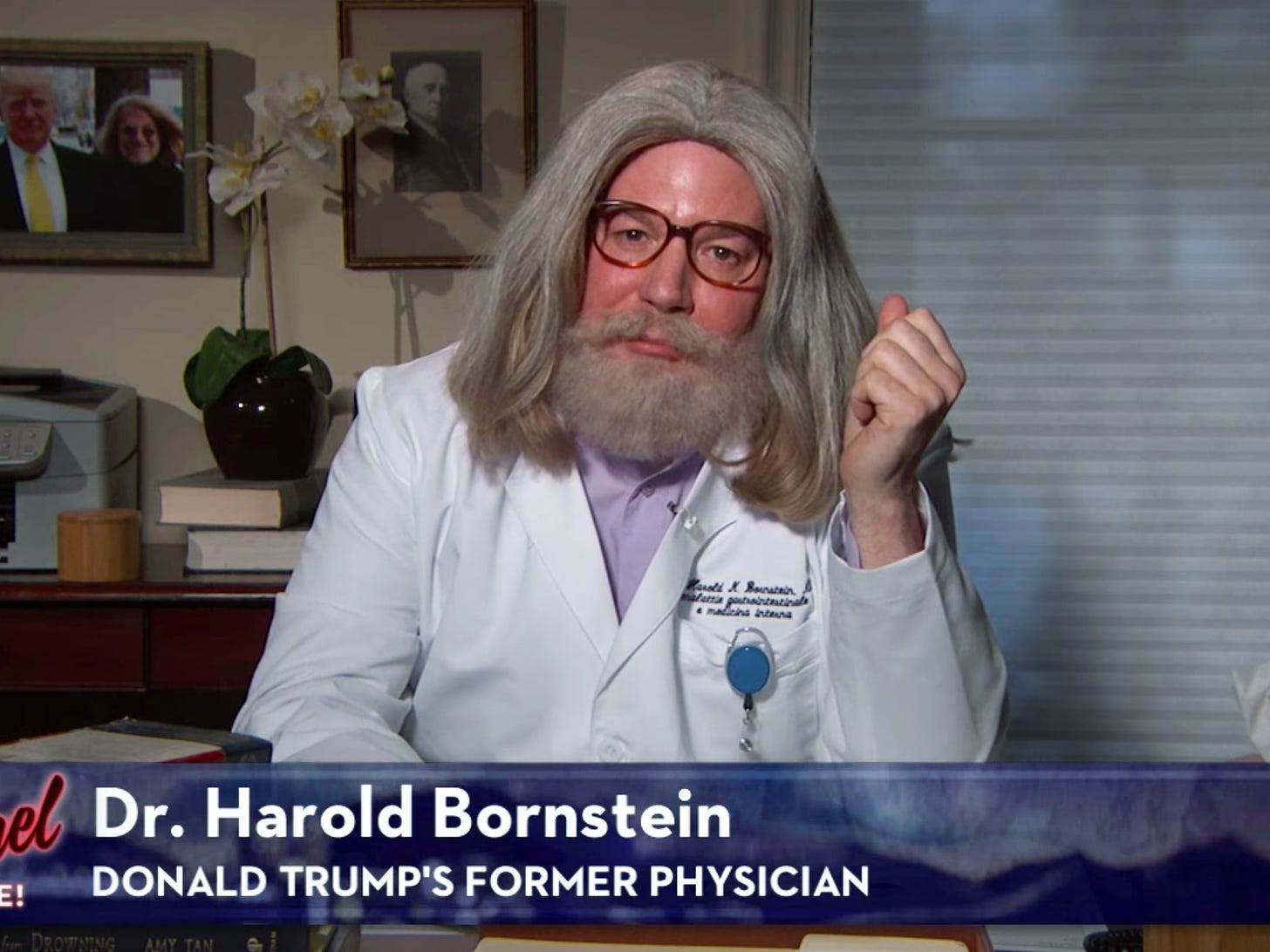 Kimmel Grills Wacky Trump Doctor Harold Bornstein—Who Looks a Lot Like Mike  Myers | Vanity Fair