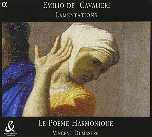 - Emilio de' Cavalieri: Lamentations by Le Poeme Harmonique/Dumestre  (2004-07-20) - Amazon.com Music