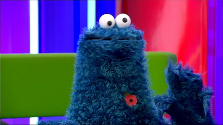 BBC accused of 'trivialising sacrifice of millions' after pinning poppy on COOKIE  MONSTER during One Show appearance