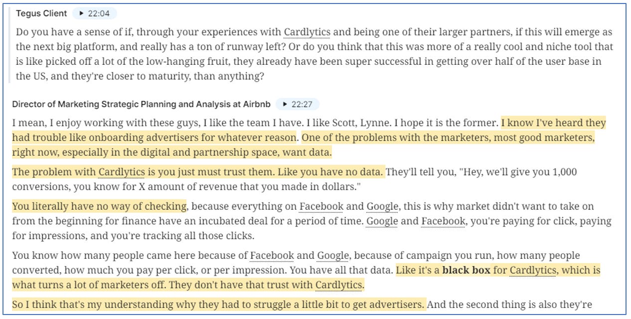 Cardlytics $CDLX: Thoughts Following Q1 2022 Earnings and Price Decline, Austin Swanson, Swany407, Discussions on BofA, Cloud, Bank Improvements, More Spend by Banks, Solving the Attribution Problem, CDLX Insights, Self-Service Update and Scalability, Dosh Partners and Marquee Partner, and more.