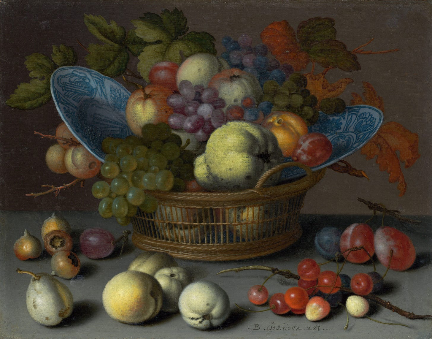 Basket of Fruits, c. 1622 by Balthasar van der Ast