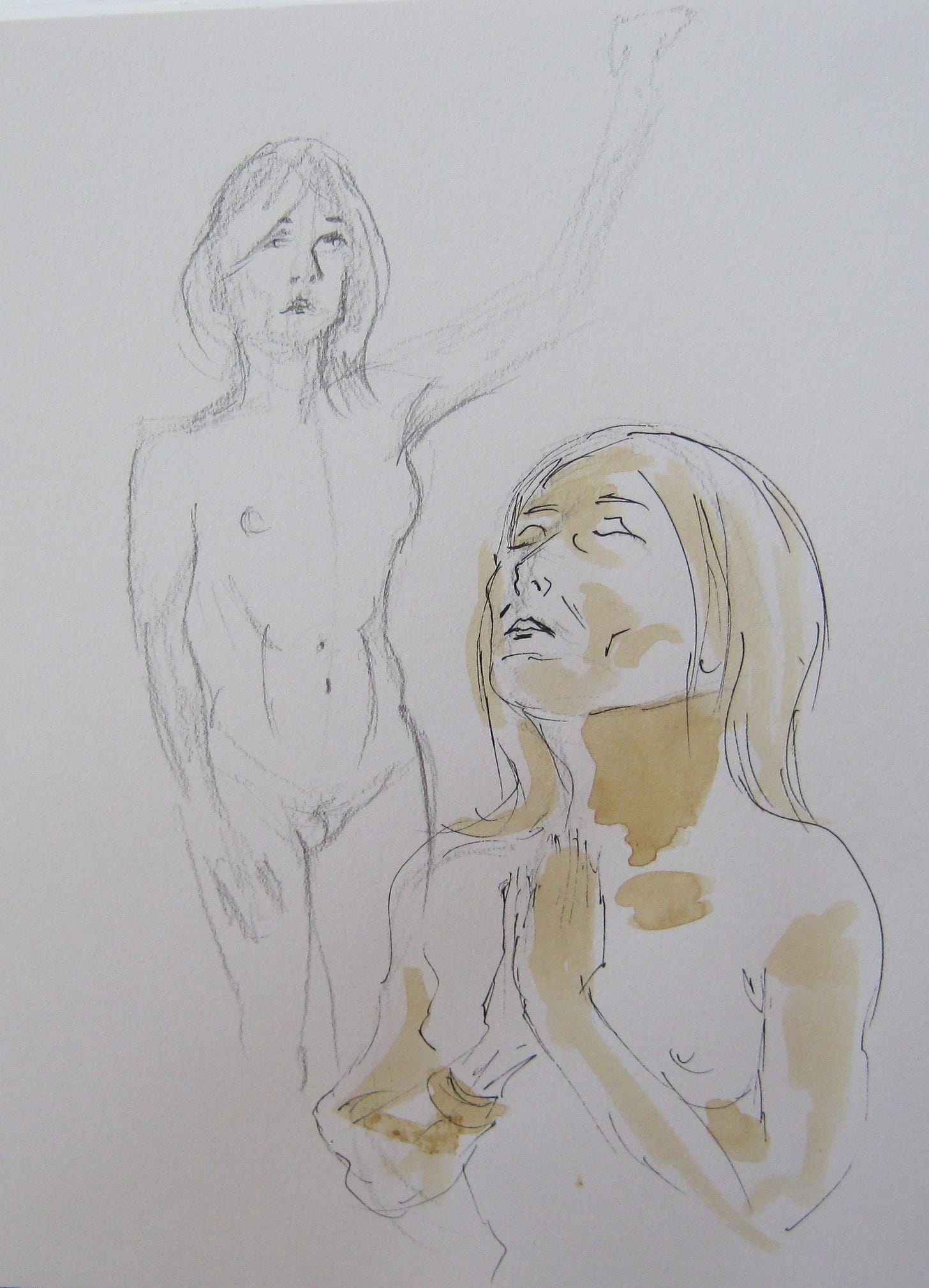 Sketches of Jillian Page by Paul Davidson.