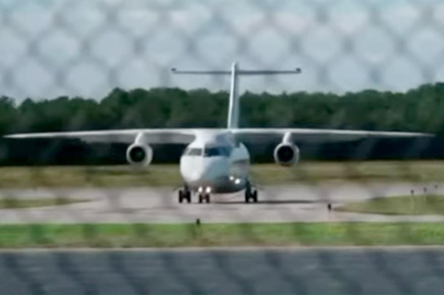 A plane full of migrants arrives at Martha’s Vineyard Airport.