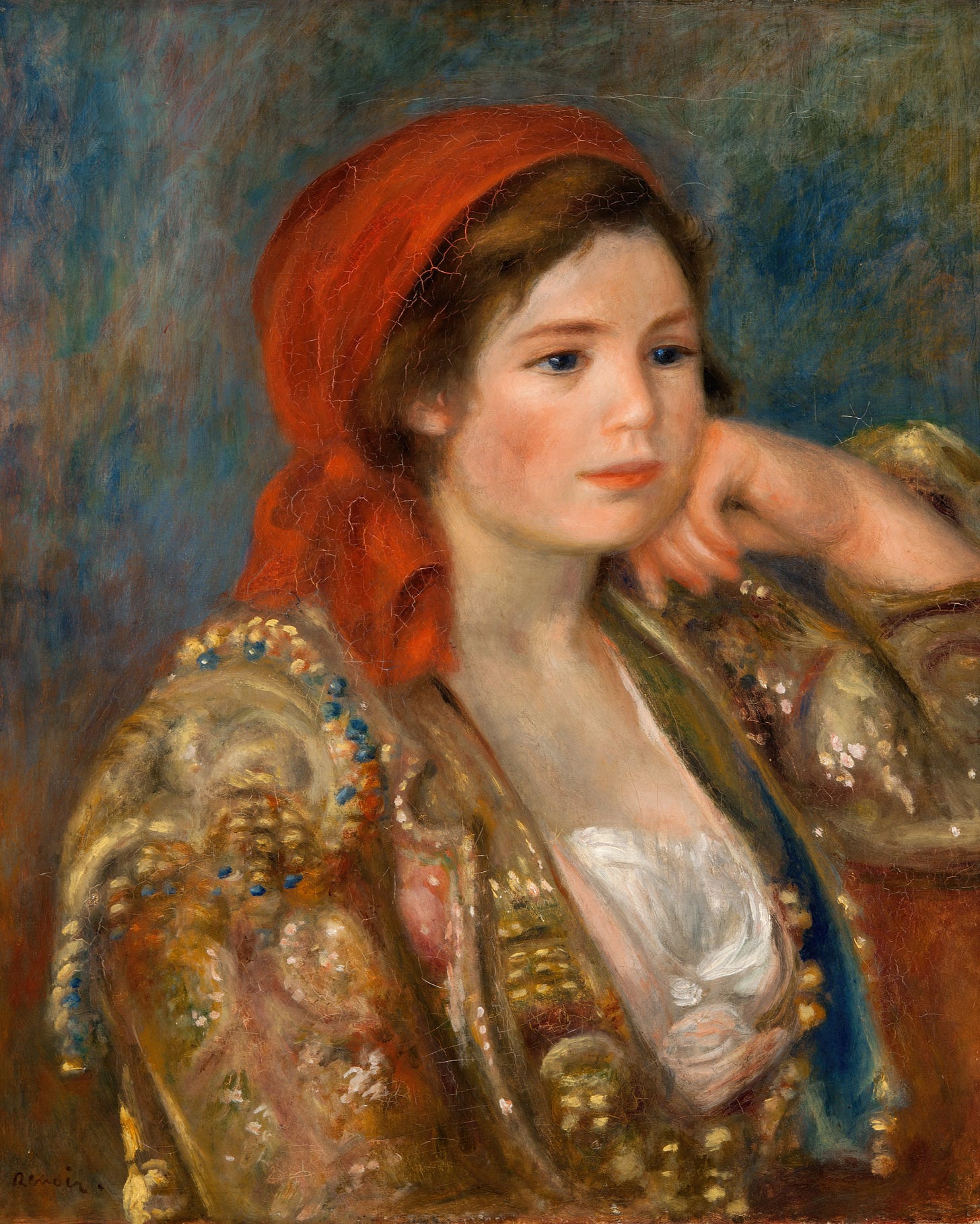 Girl in a Spanish Jacket (circa 1900) by Pierre-Auguste Renoir