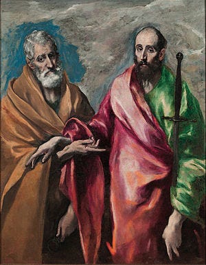 Image result for saints peter and paul art