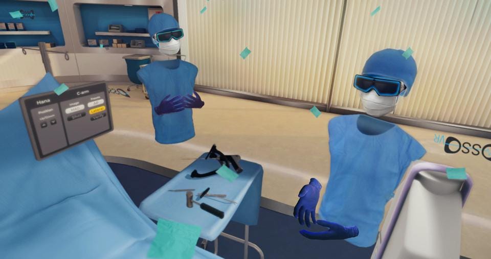 Osso VR is a medical VR application