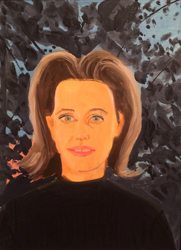 Alex Katz - Study for black sweater, Painting For Sale at ... Alex Katz - Study for black sweater, Painting For Sale at ...