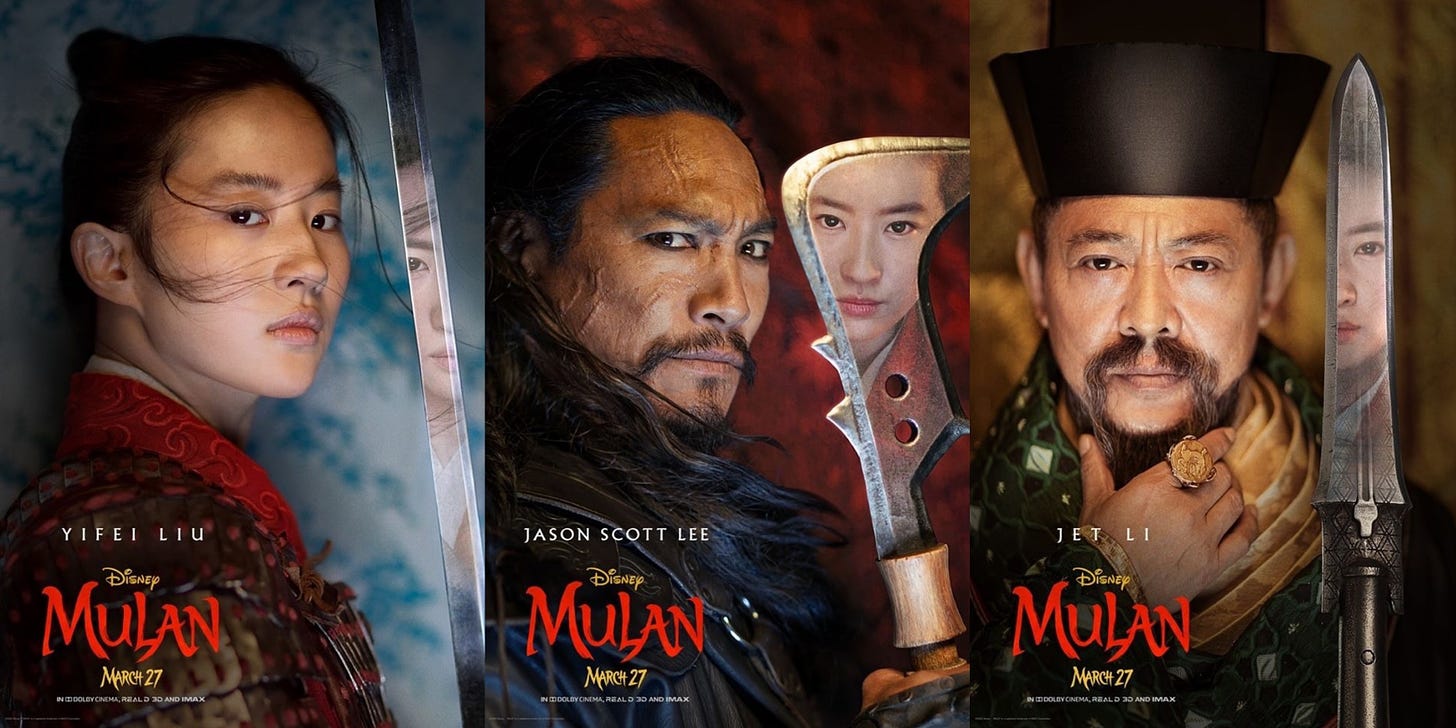 Character Posters for Live-Action “Mulan” – Prospective Pixie Dust