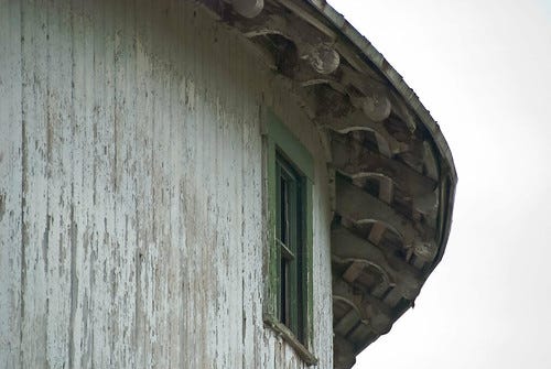 Roof detail on round barn