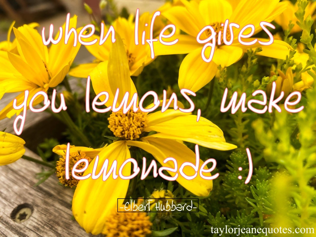 taylor jeane quotes, taylor jeane, taylor wilson, quotes, quote of the day, free quote of the day emails, elbert hubbard, elbert hubbard quotes, famous quotes, when life gives you lemons make lemonade quote, happiness quotes, life quotes, positive quotes, motivational quotes, inspirational quotes, quotes for positive thinking, mindset quotes, famous quotes, popular quotes, simple quotes, lemon quote, lemonade quote