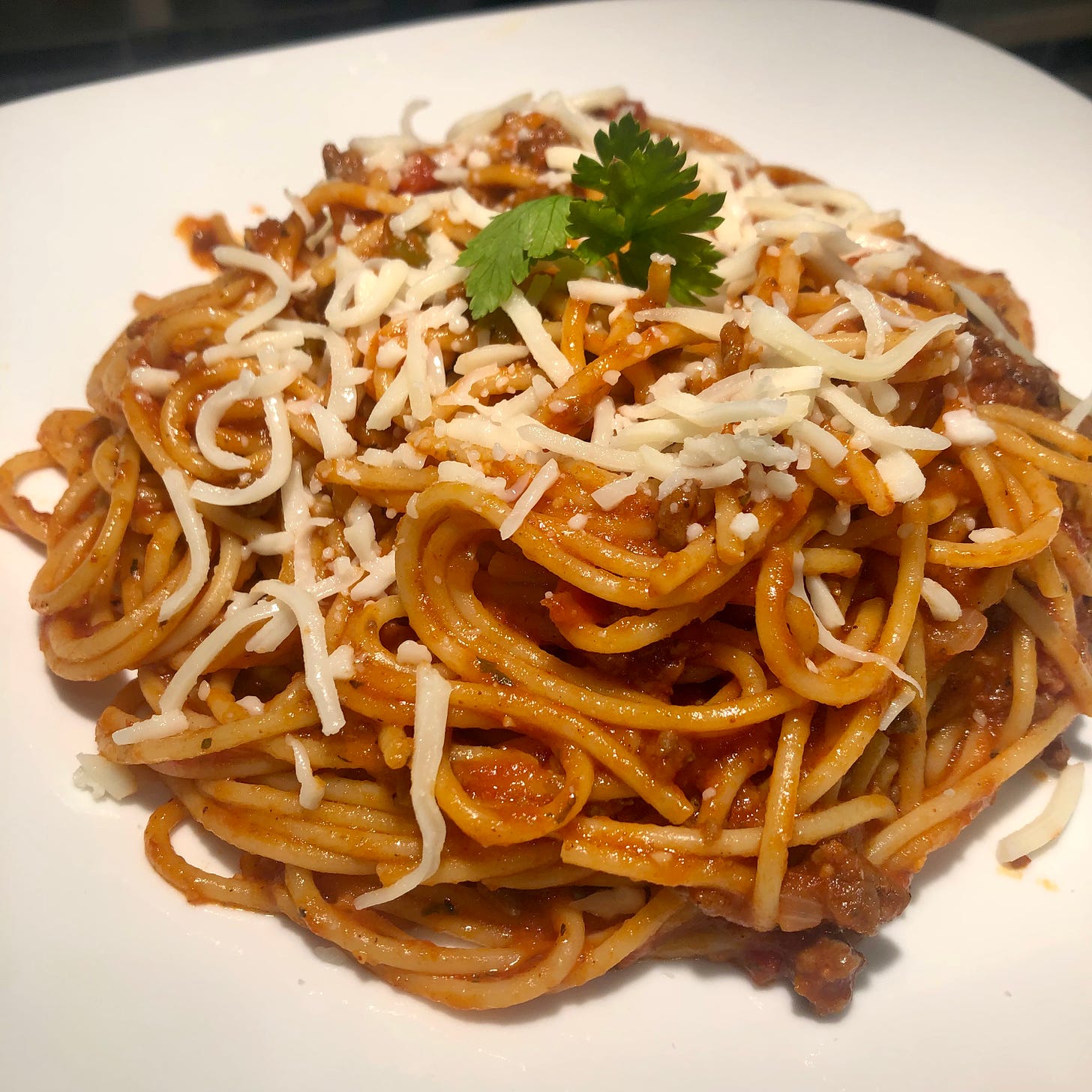 Spaghetti Bolognese recipe. About That Life on Substack. 