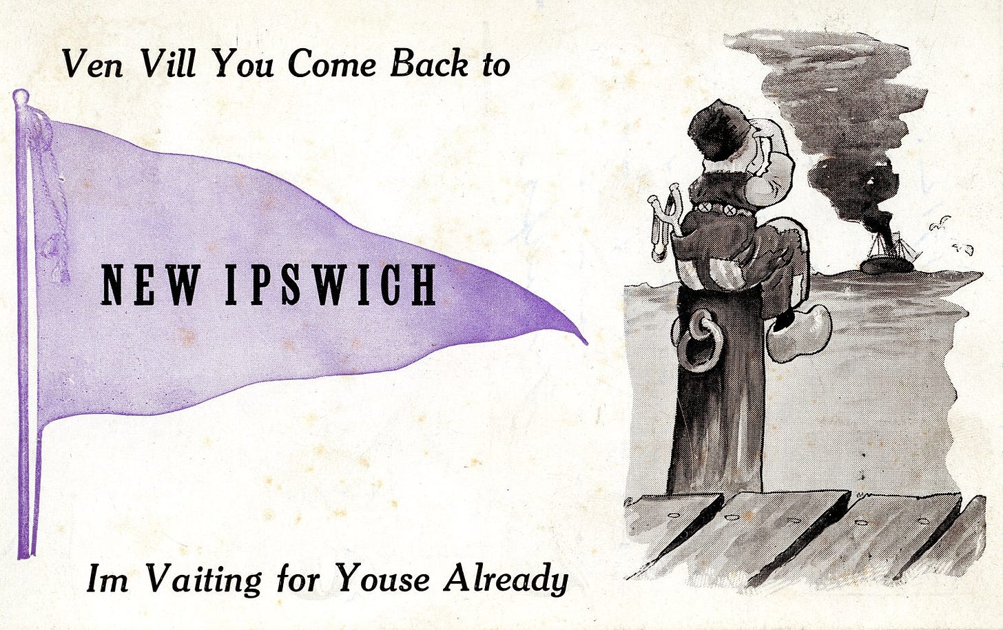 New Ipswich postcard