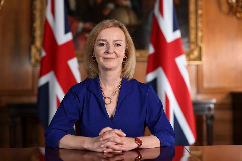 Liz Truss, premiärminister i Storbritannien.