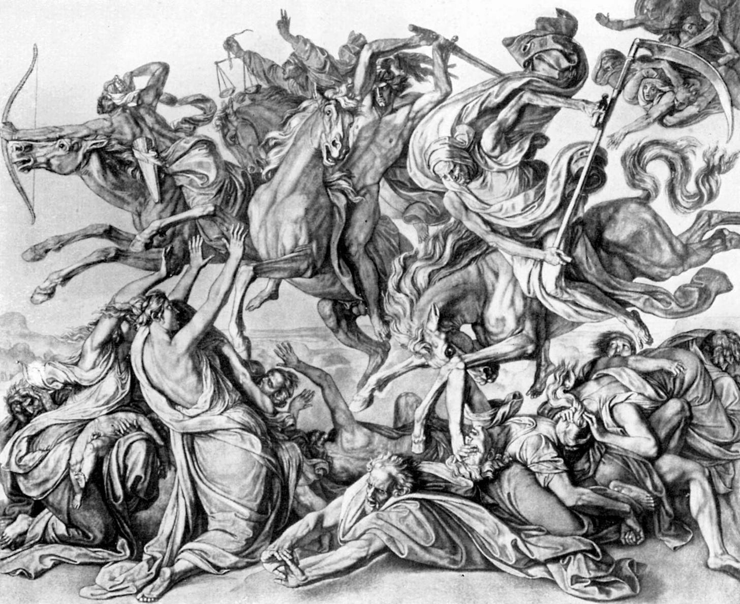 Four horsemen of the Apocalypse, Peter von Cornelius