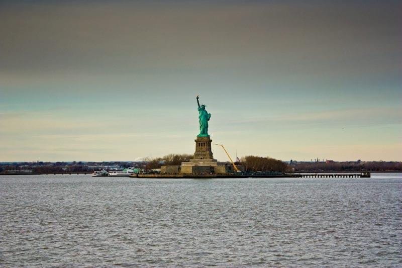 The Statue of Liberty, as seen from the Staten Island Ferry when I visited NYC for my 30th birthday; December 2011. 