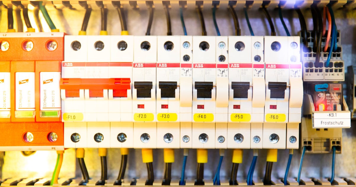 More circuit-breaker photography. Some switches and wires.