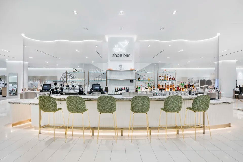 Shoe Bar is Nordstrom&#x002019;s cocktail bar located on the shoe floor. - Credit: Courtesy Image.
