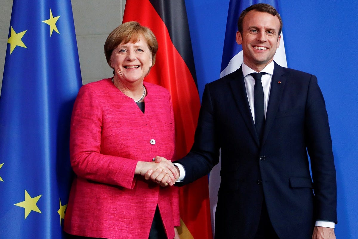 Merkel and Macron (Rosa-Luxemburg-Stiftung Büro Brüssel)