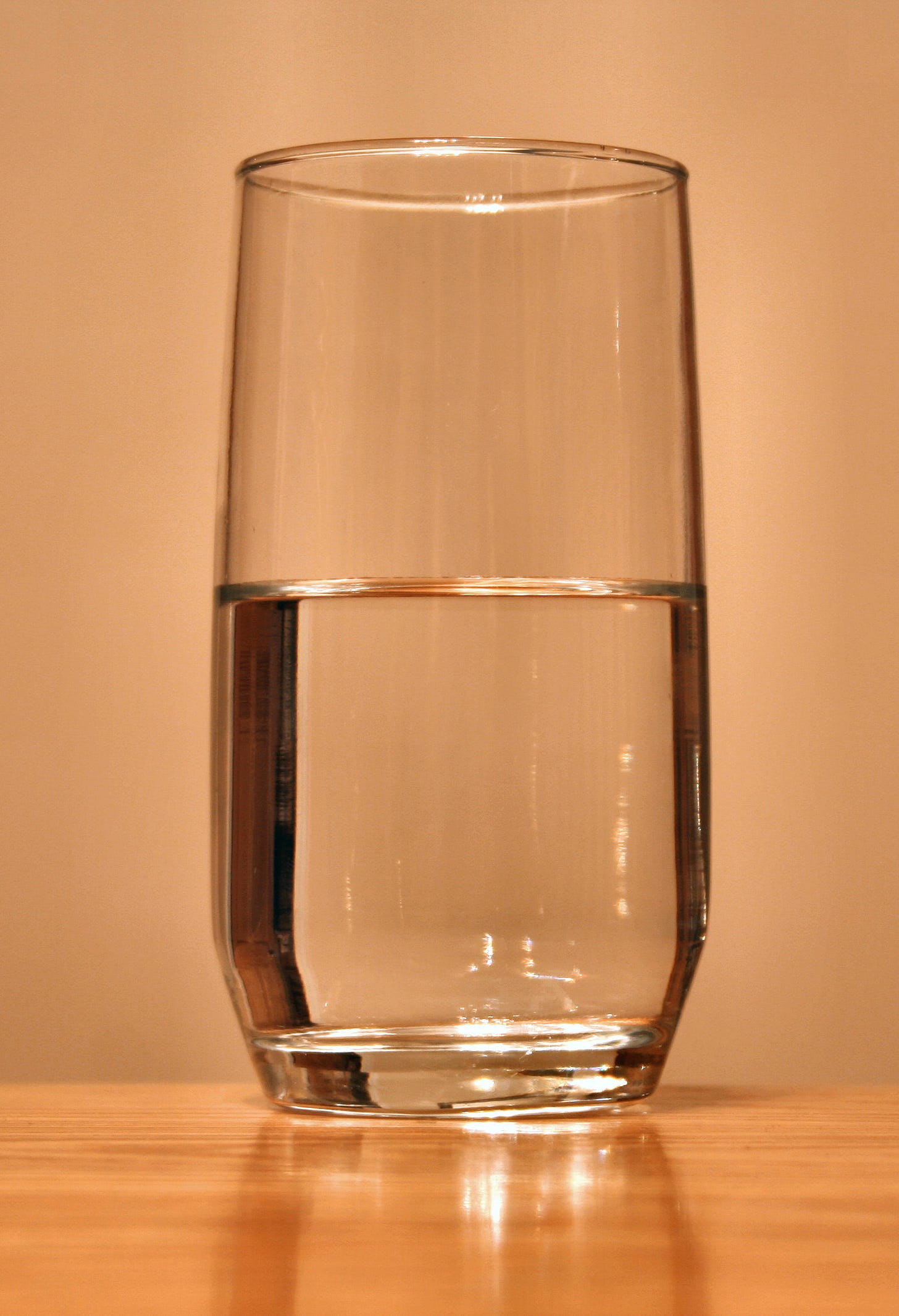 Everyone asks if the glass is half empty or half full, never "I didn't ask for water"