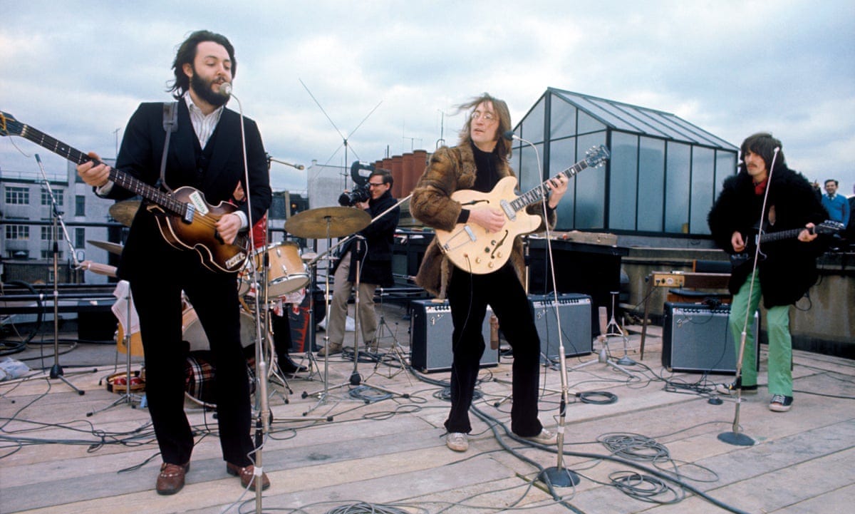 Annoying snobs was part of the fun&#39;: Paul McCartney and more on the Beatles&#39;  rooftop farewell | Documentary | The Guardian