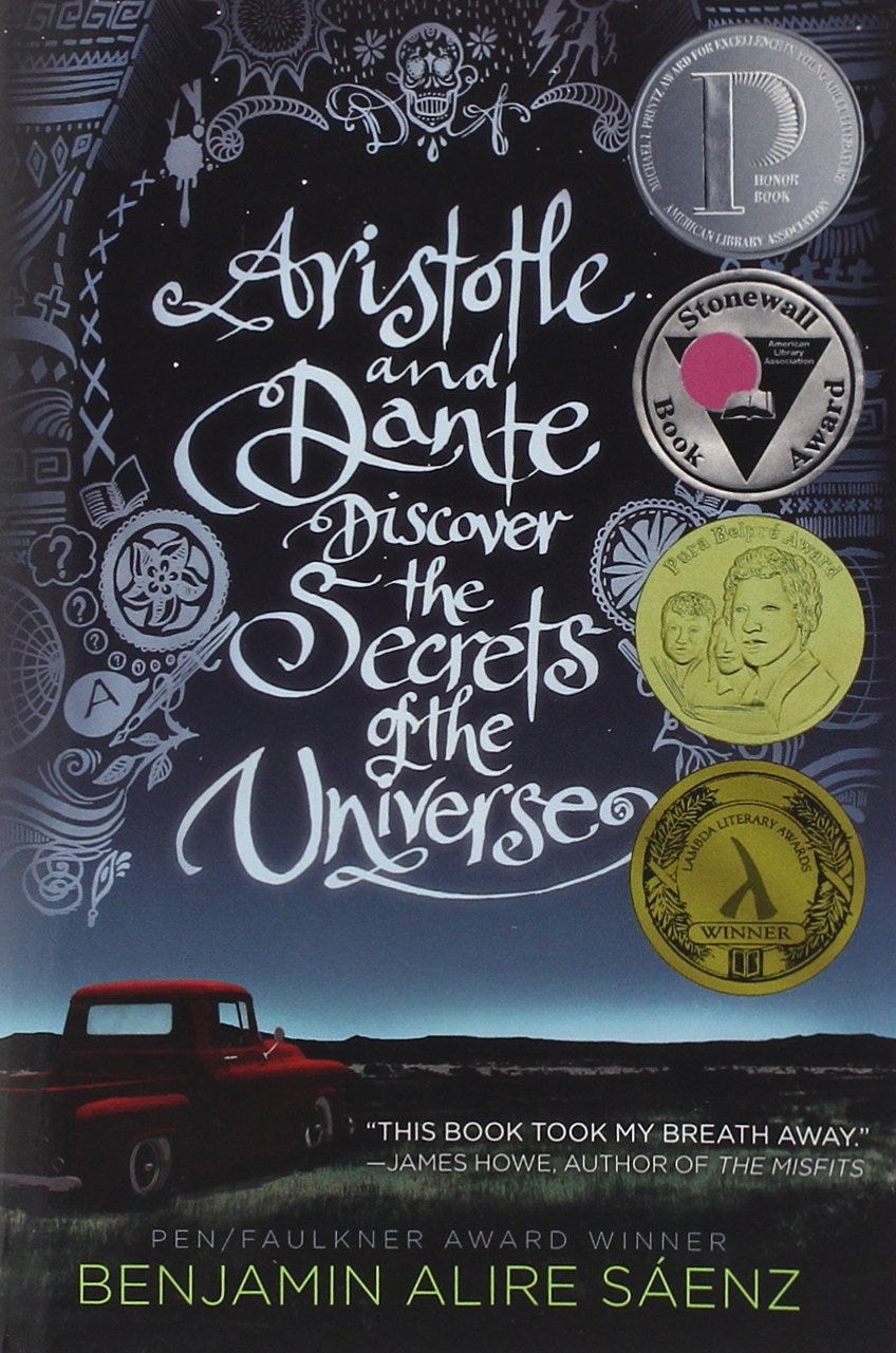 Image result for aristotle and dante discover the secrets of the universe