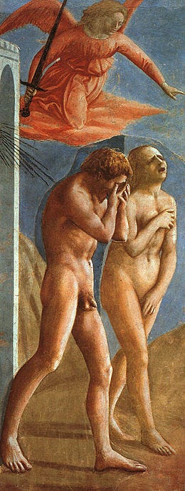 Adam et Ève chassés de l'Éden (Masaccio) — Wikipédia