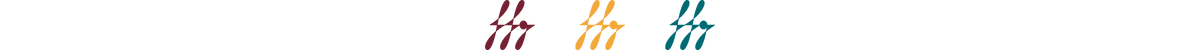 separador com o logo da newsletter (as letras Hg estilizadas) repetido 3 vezes, a primeira em vermelho-escuro, a segunda em amarelo-escuro e a terceria em ciano-escuro. Hg é o símbolo do elemento mercúrio, e no desenho estilizado ele parece ser formado por desenhos de peixes.