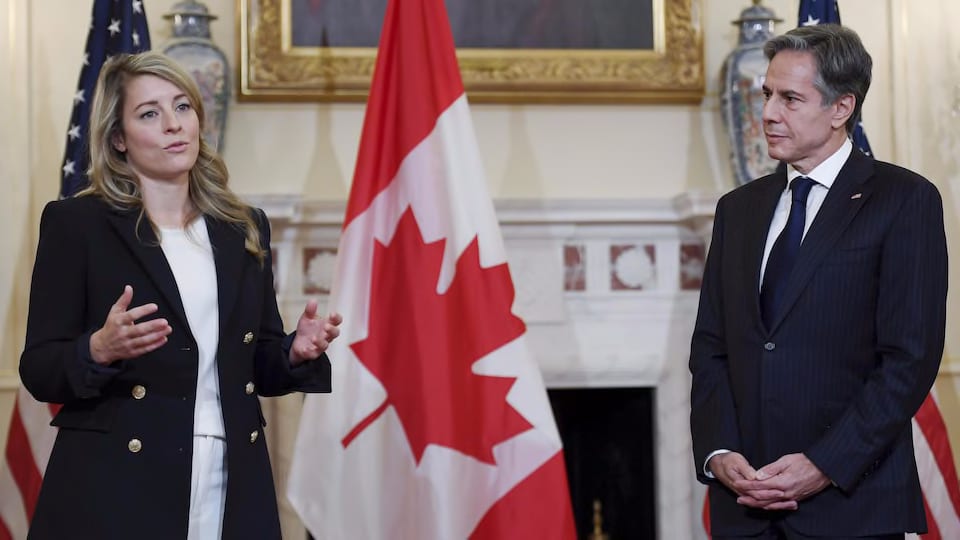 Mélanie Joly rencontre le secrétaire d&#39;État Antony Blinken à Washington |  Radio-Canada.ca