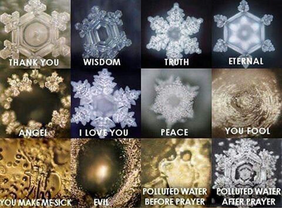 In the Dr. Masaru Emoto water experiment, water crystals are made to form  or be affected by the human mind. Has this been substantiated or disproved?  - Quora