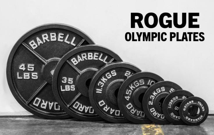 Rogue Olympic Plates - Cast Iron - Weightlifting | Rogue Fitness