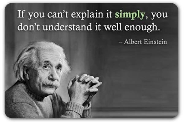 Einstein your presentation. Einstein said it best, “If you can't… | by  Brittany Linton | Medium