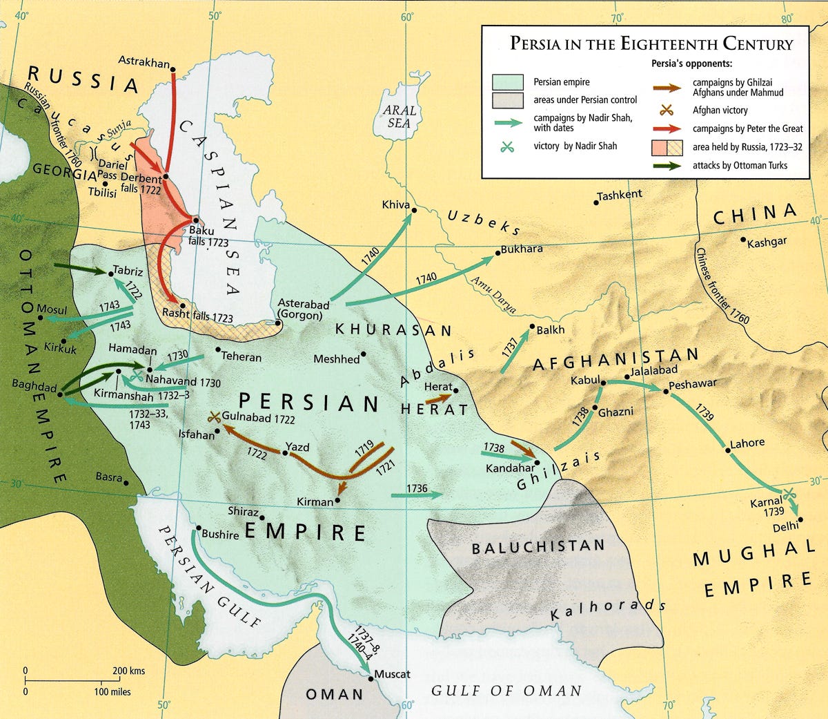 Map - Iran n 18th C