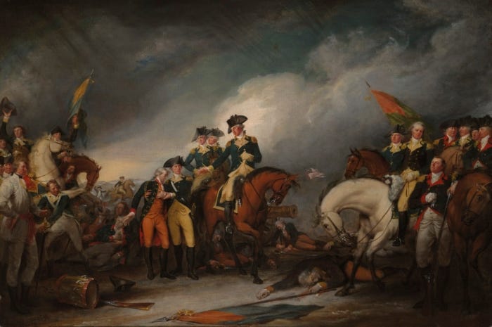 The Capture of the Hessians at Trenton, December 26, 1776, by John Trumbull
