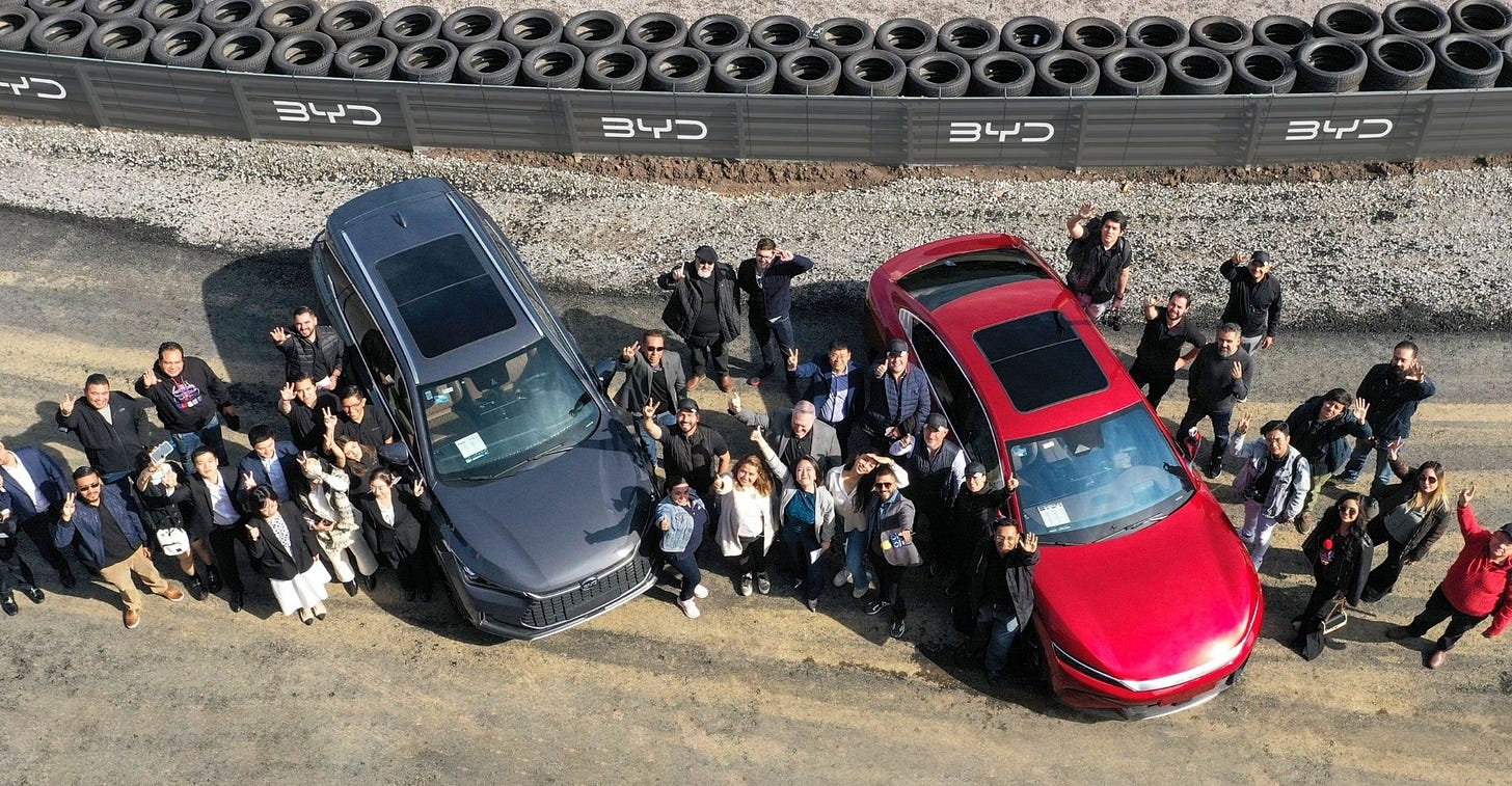 BYD to Cooperate With Eight NEV Dealers in Mexico