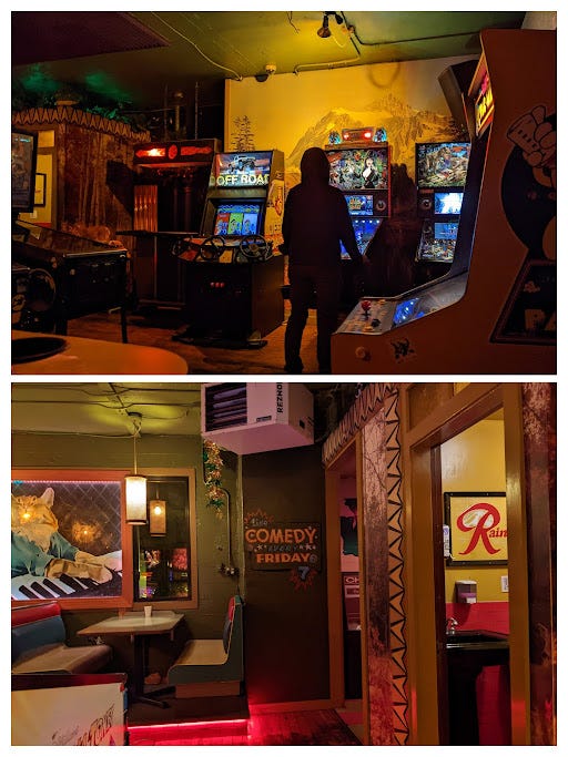 inside add-a-bowl arcade