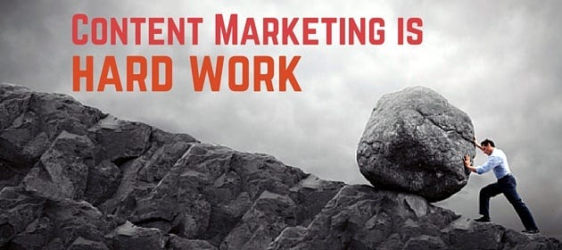 Content Marketing Is Supposed To Be Hard - Business 2 Community