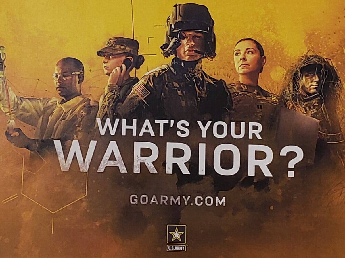 What's Your Warrior?' Army launches new ads with less combat focus